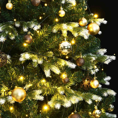 Artificial Hinged Christmas Tree 300 LEDs & Ball Set 70.9"