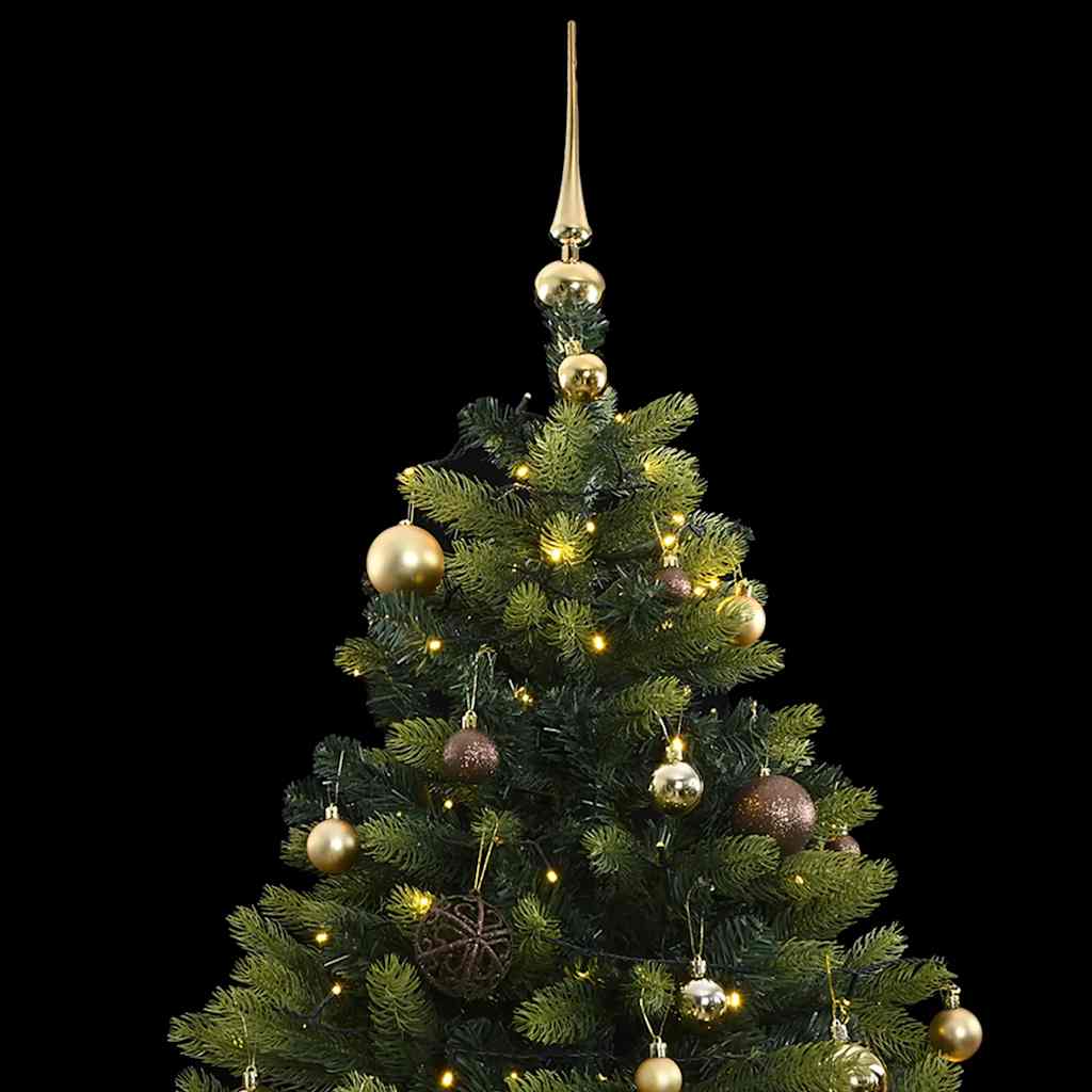Artificial Hinged Christmas Tree 300 LEDs & Ball Set 70.9"