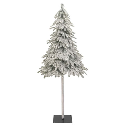 Artificial Christmas Tree 300 LEDs&Ball Set&Flocked Snow 82.7"