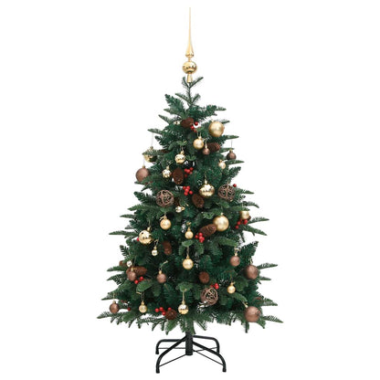 Artificial Hinged Christmas Tree Green PVC, PE, Iron 4 ft
