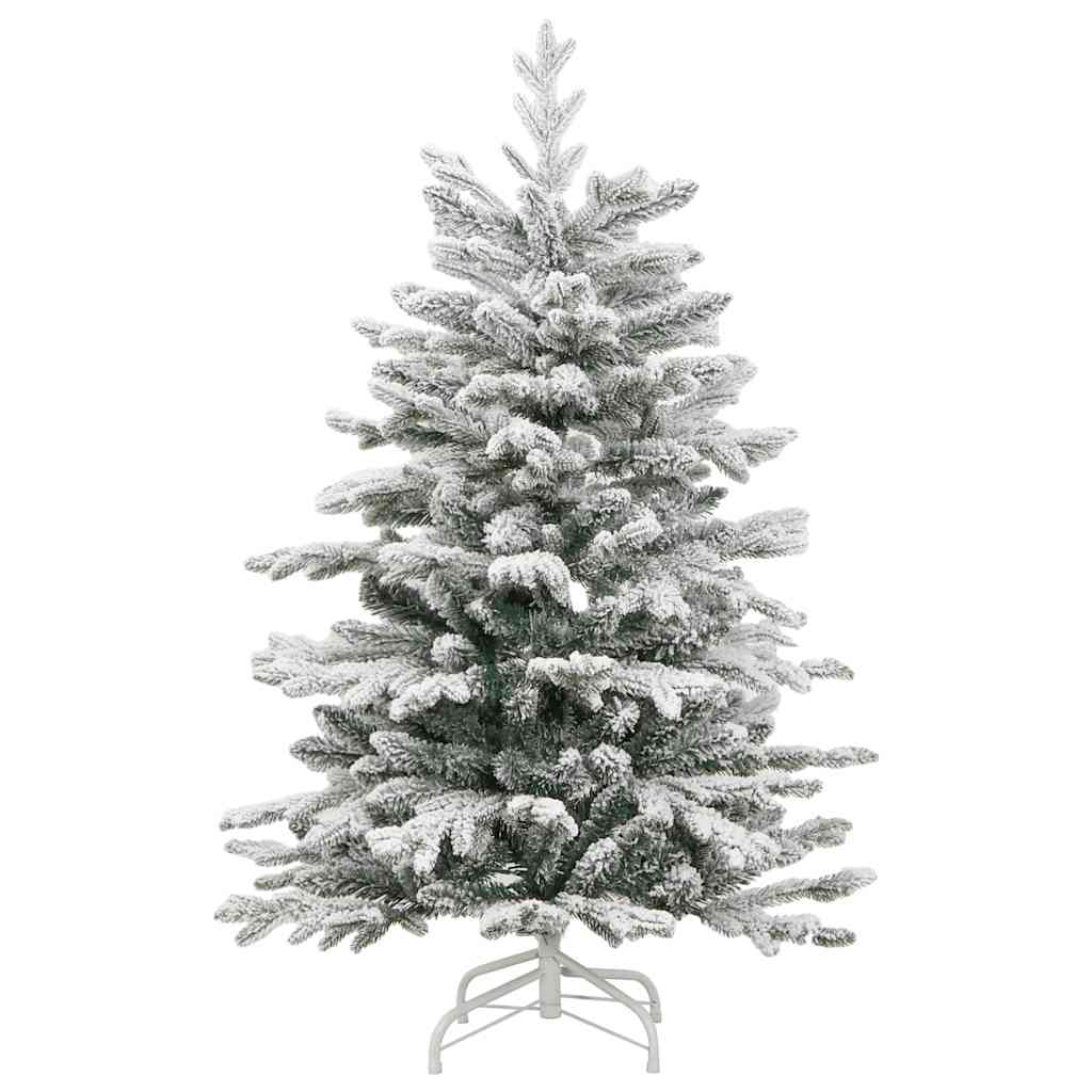 Artificial Hinged Christmas Tree Green and white PVC, PE, Iron