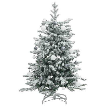 Artificial Hinged Christmas Tree Green and white PVC, PE, Iron