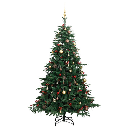 Artificial Hinged Christmas Tree 300 LEDs & Ball Set 82.7"
