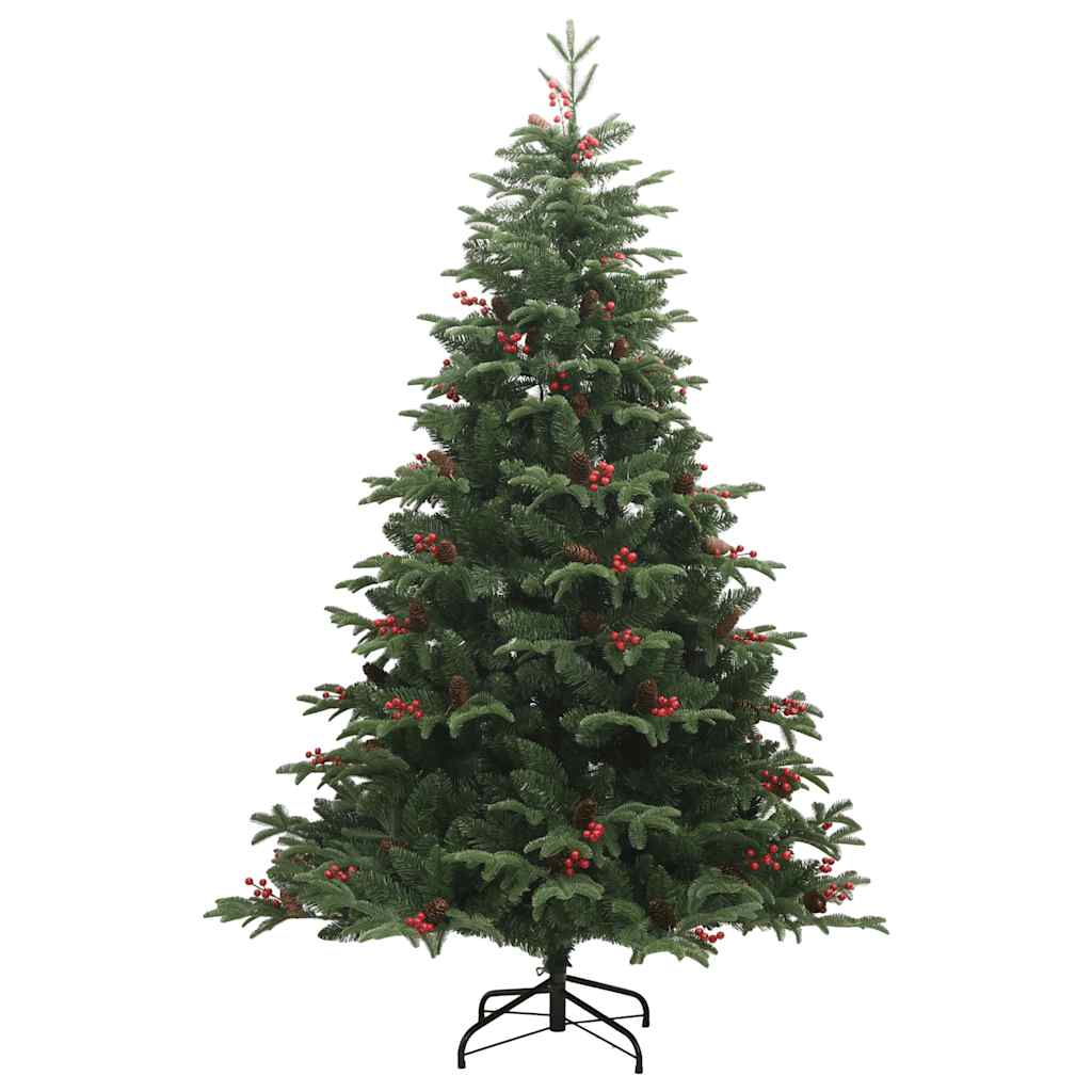 Artificial Hinged Christmas Tree 300 LEDs & Ball Set 82.7"