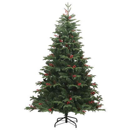 Artificial Hinged Christmas Tree 300 LEDs & Ball Set 82.7"