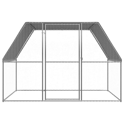 Chicken Cage Silver and grey Galvanized steel, Polyethylene Large