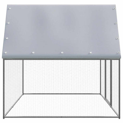 Chicken Cage Silver and grey Galvanized steel, Polyethylene Large