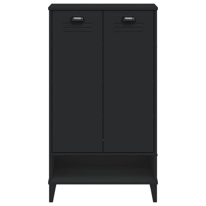 Shoe Cabinet VIKEN Black Engineered Wood