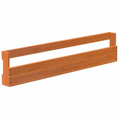 Wall-mounted Shoe Rack Set of 2 Wax Brown Solid pine wood Medium
