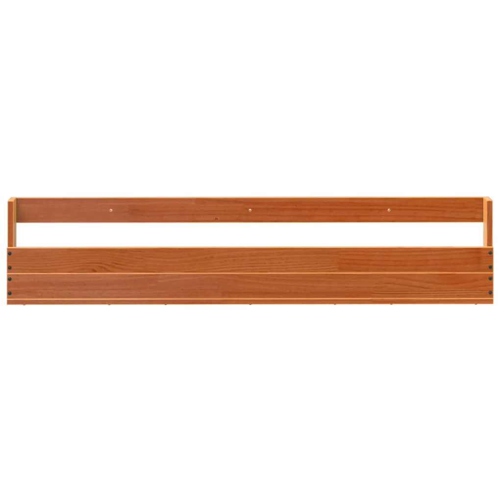 Wall-mounted Shoe Rack Set of 2 Wax Brown Solid pine wood Medium