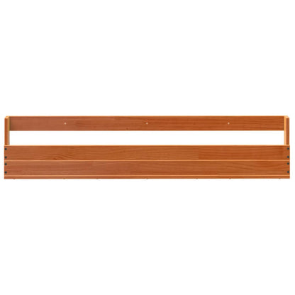 Wall-mounted Shoe Rack Set of 2 Wax Brown Solid pine wood Medium