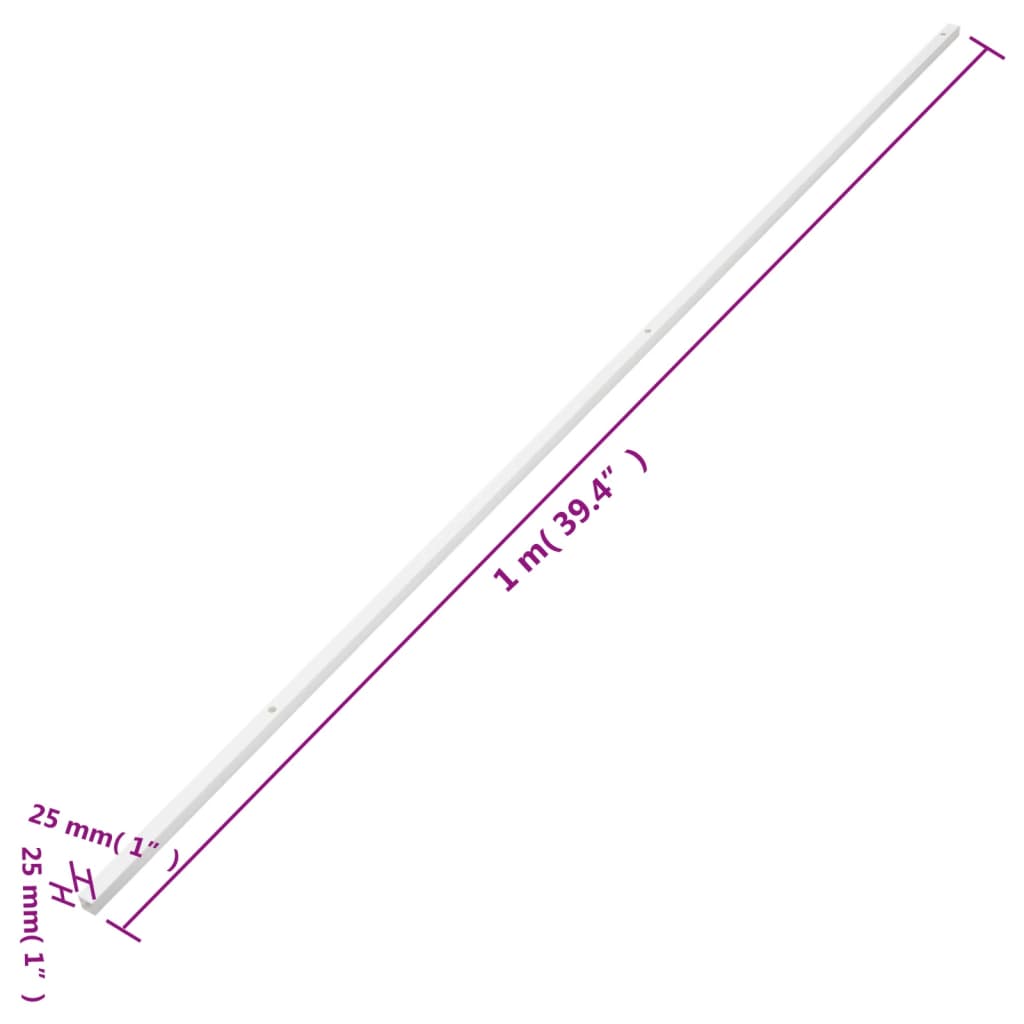 Cable Trunking 0.98"x0.98" 98.4' PVC