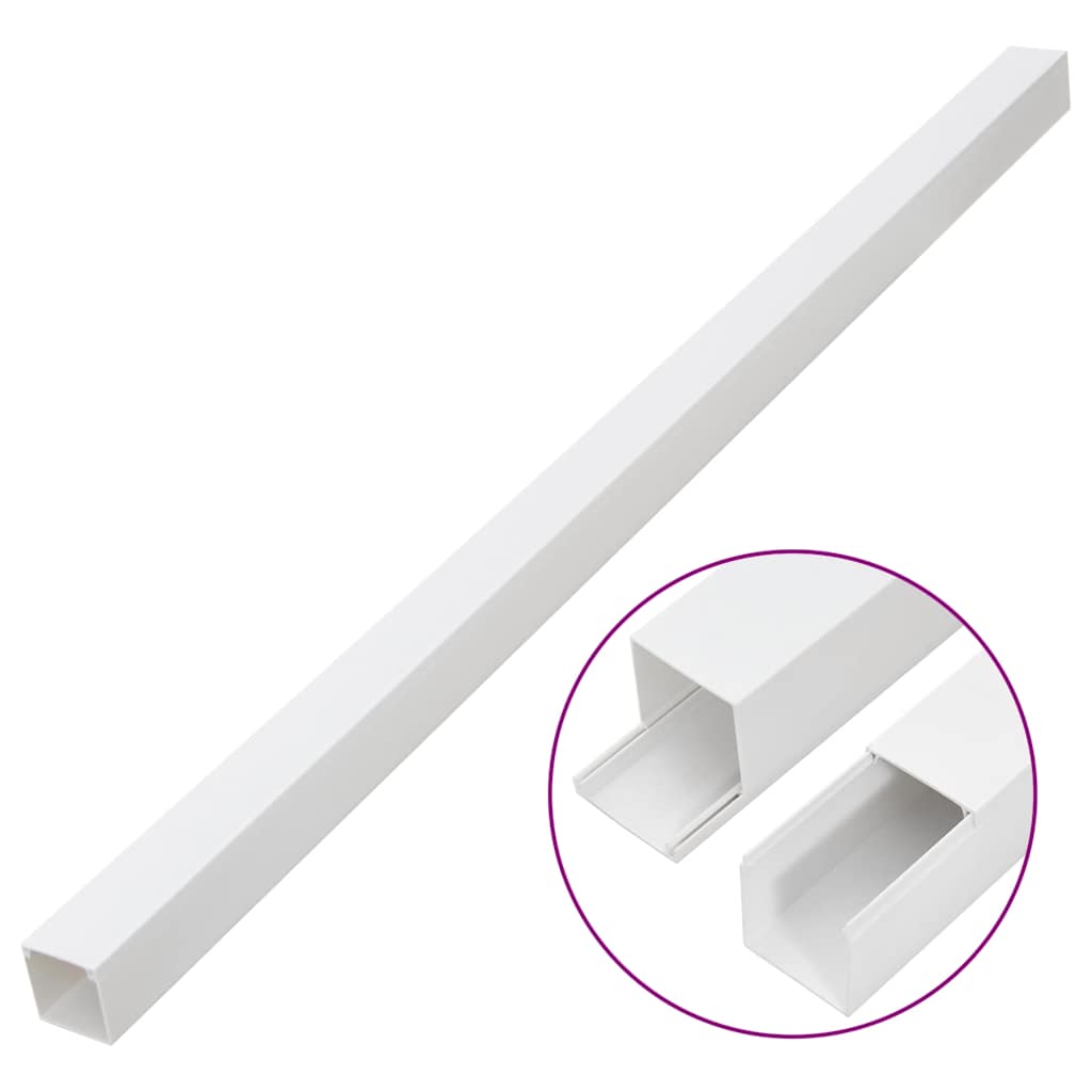 Cable Trunking 1.3"x1.3" 98.4' PVC