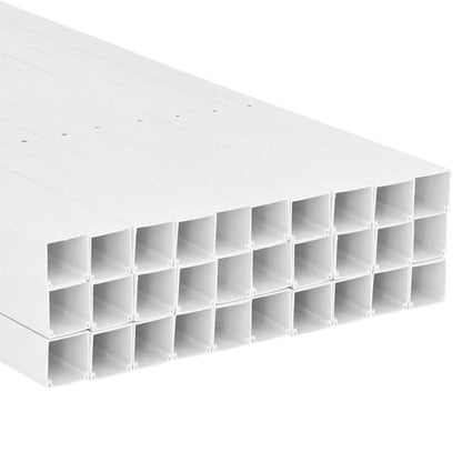 Cable Trunking 1.3"x1.3" 98.4' PVC