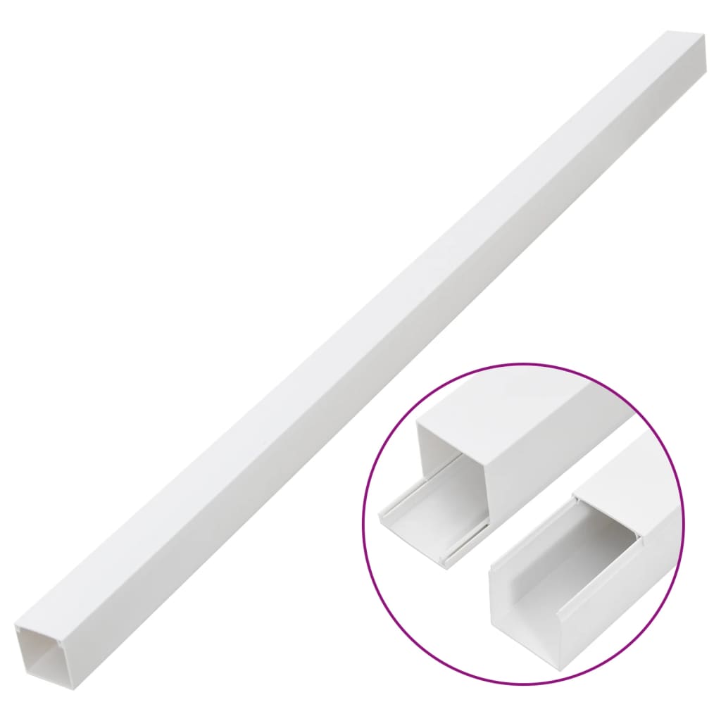 Cable Trunking 2.4"x2.4" 98.4' PVC