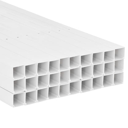Cable Trunking 2.4"x2.4" 98.4' PVC
