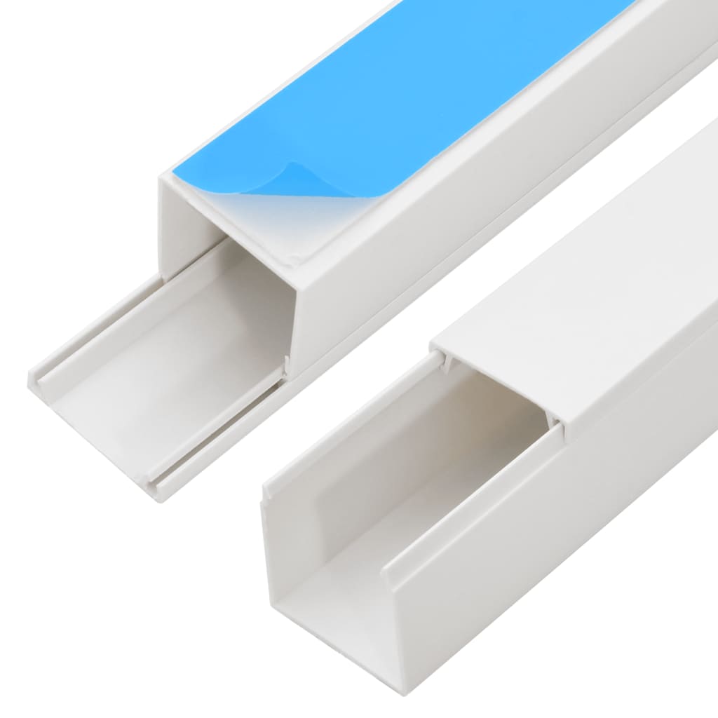 Cable Trunking Self-Adhesive 0.98"x0.98" 32.8' PVC