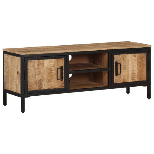 TV Cabinet Rough Mango Wood Solid Rough Mango Wood