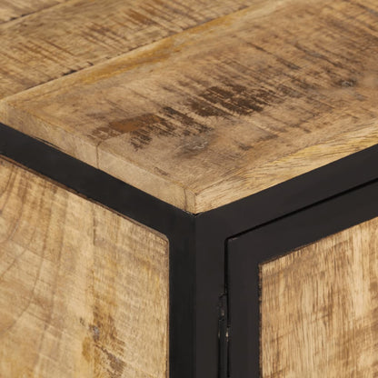 TV Cabinet Rough Mango Wood Solid Rough Mango Wood