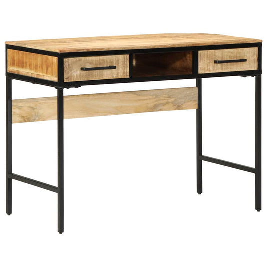 Writing Desk Brown 39.4" x 19.7" x 29.5" solid mango wood