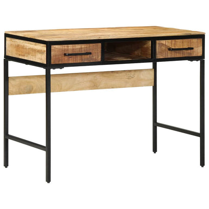 Writing Desk Brown 39.4" x 19.7" x 29.5" solid mango wood