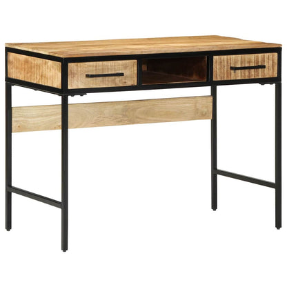 Writing Desk Brown 39.4" x 19.7" x 29.5" solid mango wood