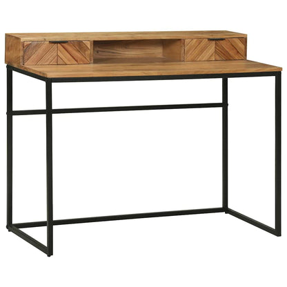 Desk with Drawer Brown 110 x 50 x 87 cm Solid Acacia wood
