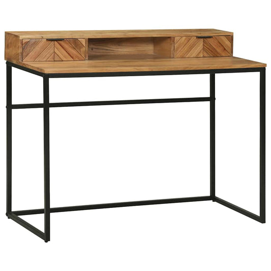 Desk with Drawer Brown 110 x 50 x 87 cm Solid Acacia wood