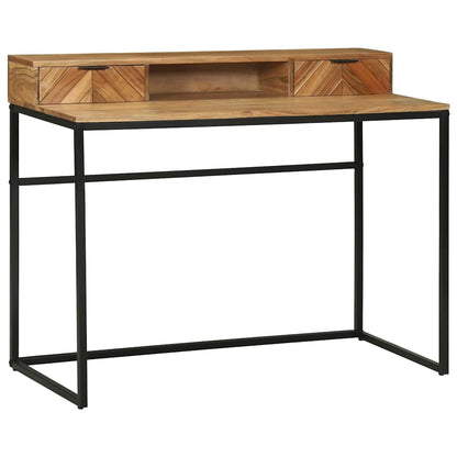 Desk with Drawer Brown 110 x 50 x 87 cm Solid Acacia wood