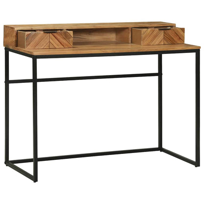 Desk with Drawer Brown 110 x 50 x 87 cm Solid Acacia wood