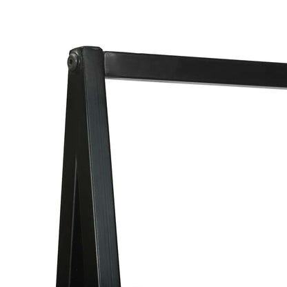 Clothes Rack Black 60 x 45 x 180 cm Solid Acacia wood