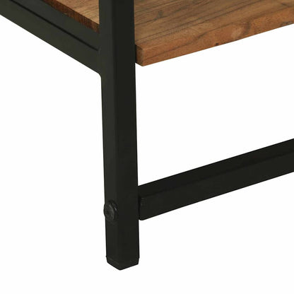 Clothes Rack Black 60 x 45 x 180 cm Solid Acacia wood