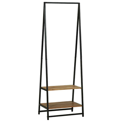 Clothes Rack Black 60 x 45 x 180 cm Solid Acacia wood