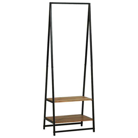 Clothes Rack Black 60 x 45 x 180 cm Solid Acacia wood