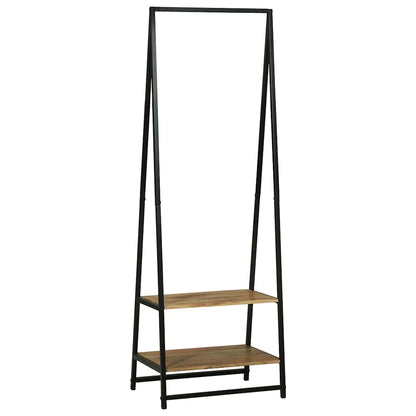 Clothes Rack Black 60 x 45 x 180 cm Solid Acacia wood