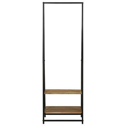 Clothes Rack Black 60 x 45 x 180 cm Solid Acacia wood
