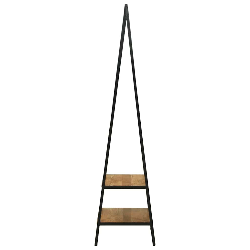 Clothes Rack Black 60 x 45 x 180 cm Solid Acacia wood