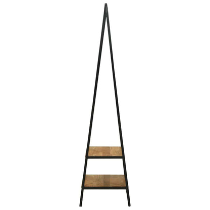 Clothes Rack Black 60 x 45 x 180 cm Solid Acacia wood