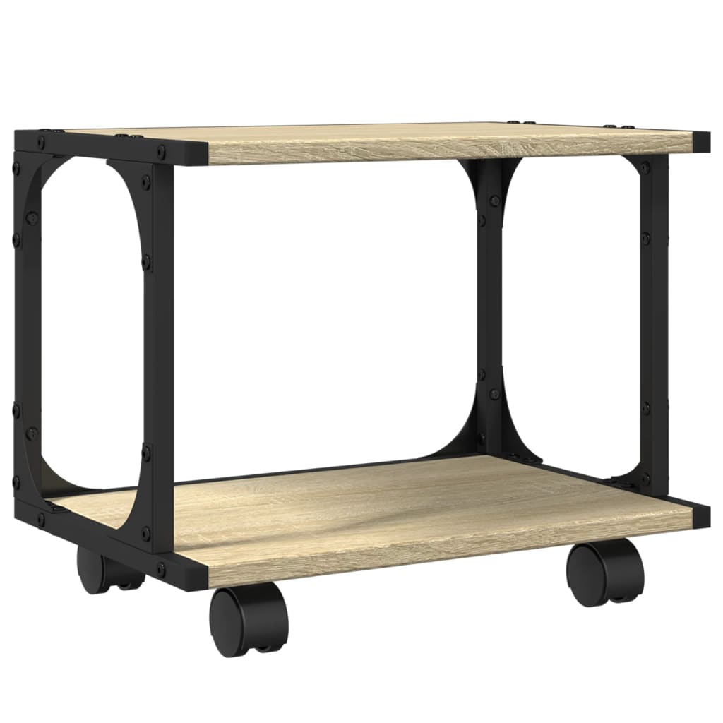 Printer Stand 2-Tier Sonoma Oak 16.1"x11"x13.2" Engineered Wood