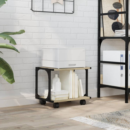 Printer Stand 2-Tier Sonoma Oak 16.1"x11"x13.2" Engineered Wood