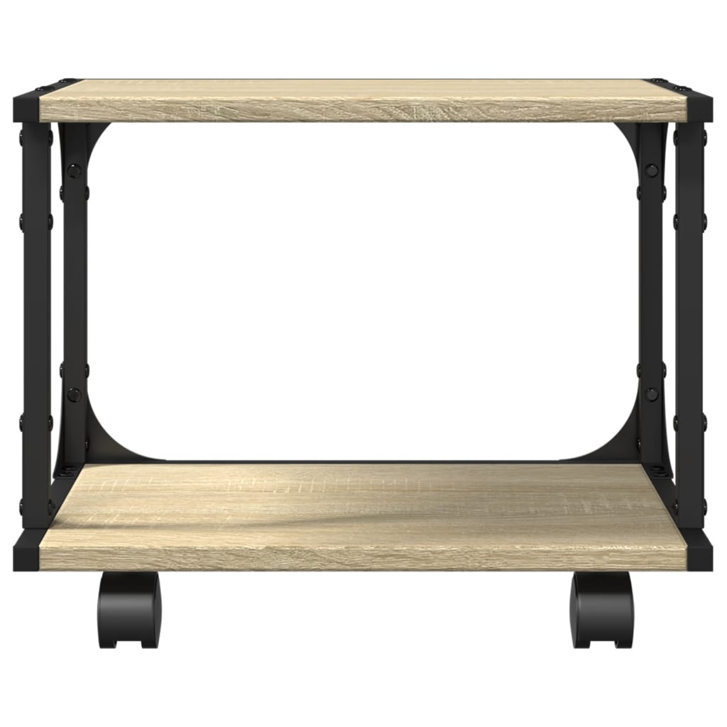 Printer Stand 2-Tier Sonoma Oak 16.1"x11"x13.2" Engineered Wood