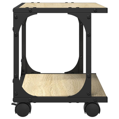 Printer Stand 2-Tier Sonoma Oak 16.1"x11"x13.2" Engineered Wood