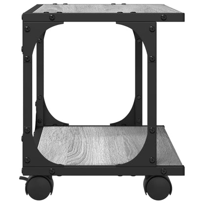 Printer Stand 2-Tier Gray Sonoma 16.1"x11"x13.2" Engineered Wood