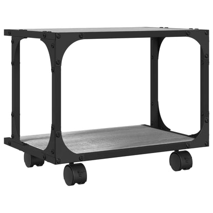 Printer Stand 2-Tier Gray Sonoma 16.1"x11"x13.2" Engineered Wood