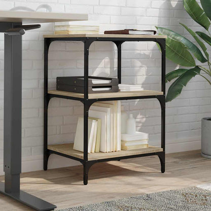 Printer Stand 3-Tier Sonoma Oak 19.7"x16.1"x29.5" Engineered Wood