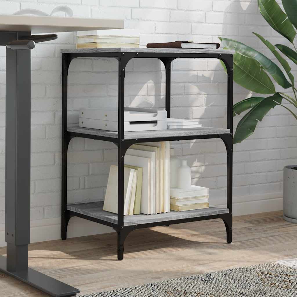 Printer Stand 3-Tier Gray Sonoma 19.7"x16.1"x29.5" Engineered Wood