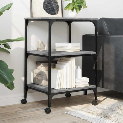 Printer Stand 3-Tier Gray Sonoma 19.7"x16.1"x29.5" Engineered Wood