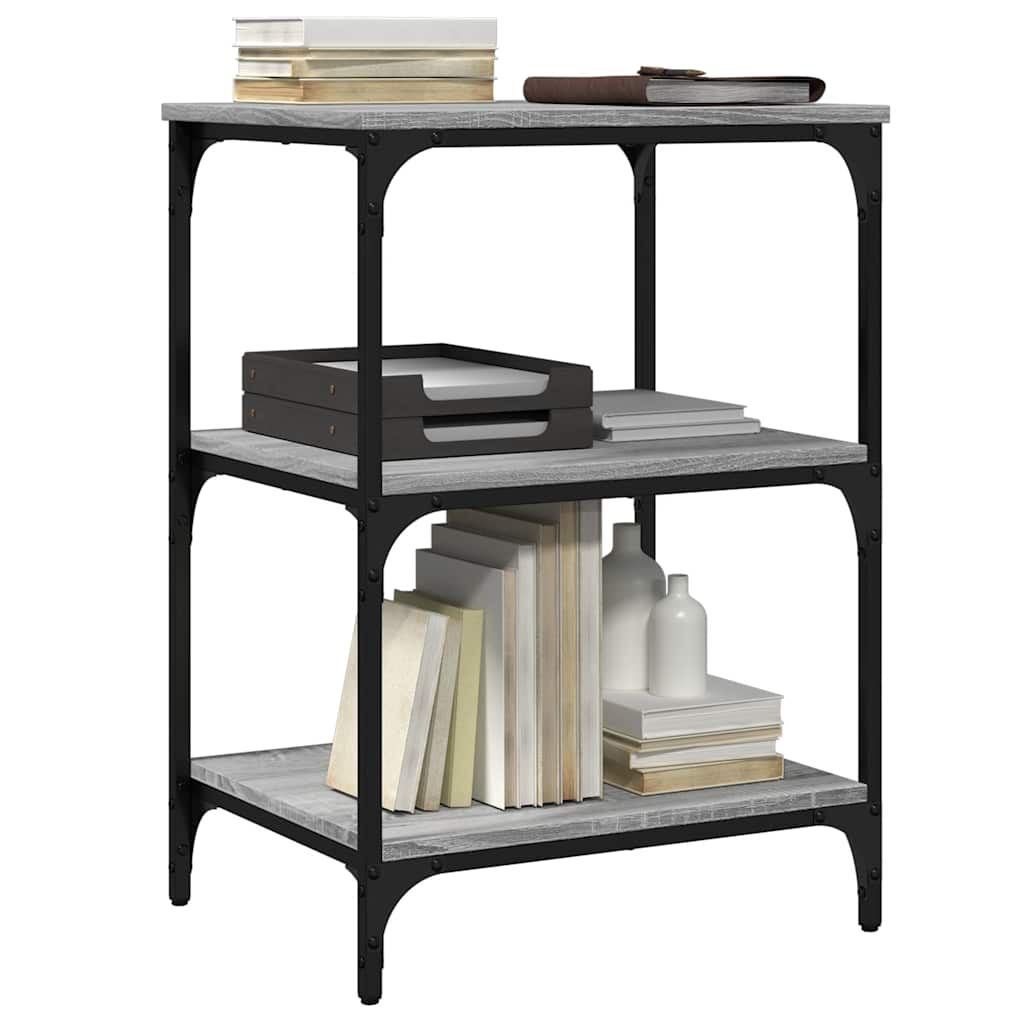 Printer Stand 3-Tier Gray Sonoma 19.7"x16.1"x29.5" Engineered Wood