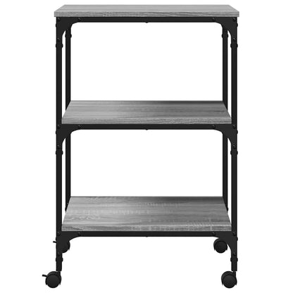 Printer Stand 3-Tier Gray Sonoma 19.7"x16.1"x29.5" Engineered Wood