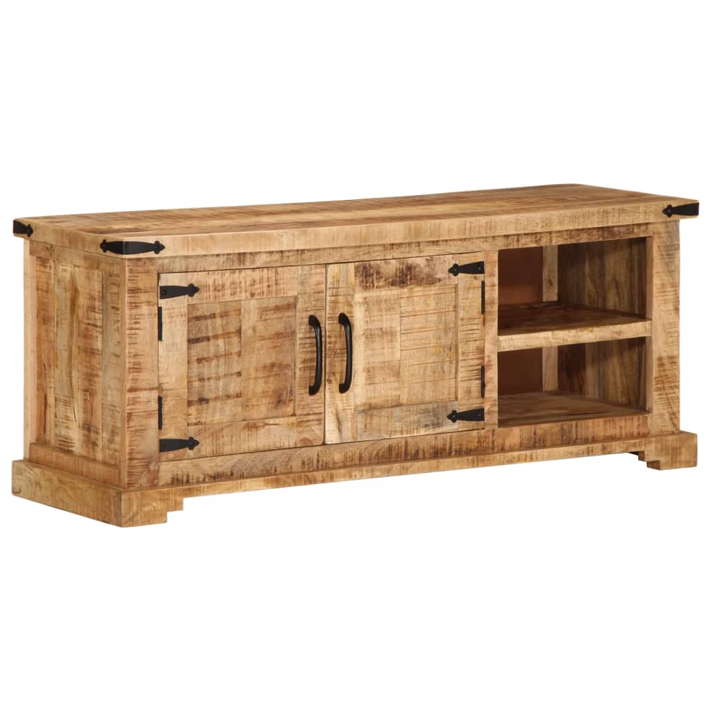 TV Cabinet Natural wood Solid rough mango wood